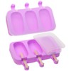 Mini Skater Purple Ice Cream Molds Silicone Ice Pop with