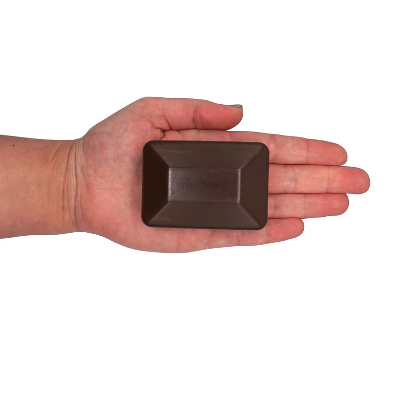 SKIR'CO Pack of 20 Fence Post Caps, Rectangular, Brown Plastic