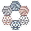 Table Mats Non-Slip Pot Holder Coasters Reusable Hexagon Cup Mat
