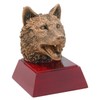 Decade Awards Wolf Trophy - 4 Inch Tall | Engraved