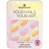 Essence YOUR NAILS. YOUR ART. SUNSET STYLE Click & Go Nails, No. 01 Ready, Sunset, Go!, Multicoloured, Express Result, Instant Result, Shiny (Pack of 12)