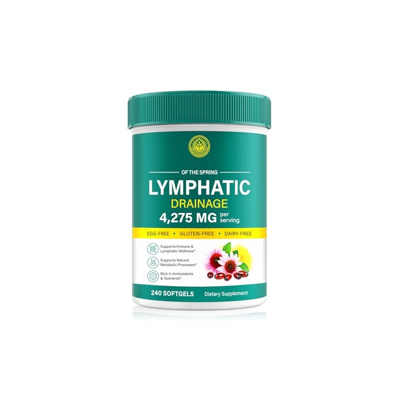 Lymphatic Drainage Supplements, Lymphatic Drainage Capsules - Lymph System Support