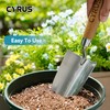 CYRUS 12.6”Garden Trowel,Heavy Duty Large Size Stainless Steel Garden Shovel