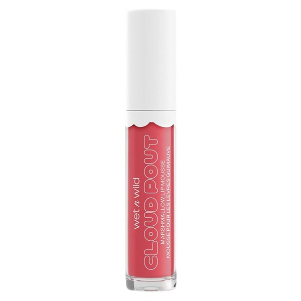 Wet n Wild Cloud Pout Marshmallow Lip Mousse, Cream Lipstick, Marshmallow Madness (Red)