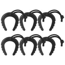 Profasion 6 Pack First Responder Door Stops, Door Stoppers for Law Enforcement, Police, Emergency Medical Services, Door Stoppers Wedge, Black