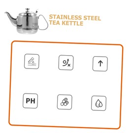 OHPHCALL 1pc Stainless Steel Strainer Kettle Tea Pot with Automatic Pouring for Office and Home Use Multipurpose Water Kettle for Tea Juice More