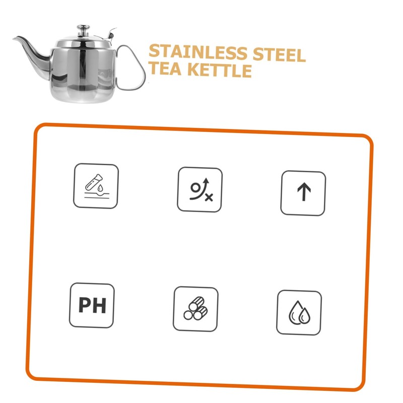 OHPHCALL 1pc Stainless Steel Strainer Kettle Tea Pot with Automatic