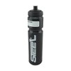 Steel Hockey Water Bottle Silver Safe' 1.0 L Short Straw