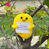 PLWalker Emotional Support Mango Gifts Crochet, Positive Fruit Cute Funny