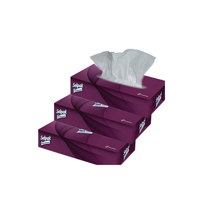 Boxed Tissue Facial Tissue White Soft and Ideal for Sensitive