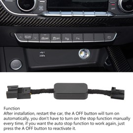 Auto Start Stop Eliminator, Auto Start Stop Cancel Device Power Off Cable High Performance Plug and Play for A4 S4 B9 (2016-2023) and A5 S5 F5 (2017-2023), Default