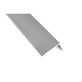 nielsen Aluminium Angle Profile Silver Matt Anodised 2000 x 50 x 30 mm, Thickness: 2 mm, Length: 200 cm, Unequilateral, Made in Germany, Corner Protection Profile, Edge Protection, End Profile,