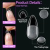 LLMSIXI 240PCS Nail Tips, Medium Almond Press on Nails with