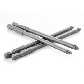 VESTTIO 4-in-1 Hex Phillips Slotted Security Torx Long Screwdriver Bits Set with Magnetic 16PCS 1/4 Inch Hex Shank 4 Inch/100 mm Length S2 Steel for Power Screwdriver Drill Impact Driver