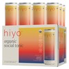 Hiyo Organic Social Tonic - Peach Mango, 12 Pack -