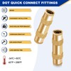 Daptemn 1/4" Quick Connect Air Hose Fittings, 15PCS DOT Brass