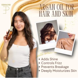 L'Essenziale Puro Moroccan Argan Oil - For Hair, Face, Body 100mL 3.3 fl.oz