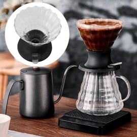 Pour Over Coffee Dripper, Prevent Falling Coffee Cup Holder Simple to Operate Coffee Filter Easy to Switch Coffee Dripper for Immersion and Hand Drip Extraction
