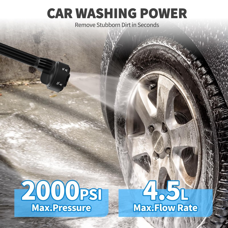 Cordless Portable Washer, Handheld Washer with 3 Adjustable Modes, 6-in-1