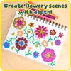 READY 2 LEARN Glitter and Foam Stickers - Stacking Flowers