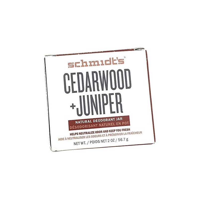 Schmidts Deodorant, Deodorant Jar Cedarwood Juniper, 2 Ounce