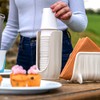 Guzzini - Tierra, Portabicchieri in Plastica Riciclata - Grigio Tortora,