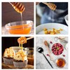 Fzcyuoo Pack of 4 Wooden Honey Stirrers, 16 cm Stirrers