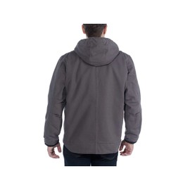 Carhartt mens Relaxed Fit Washed Duck Sherpa-lined Jacket Work Utility Outerwear, Gravel, Small US