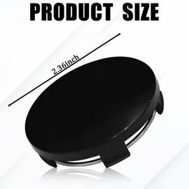Msyuusr 4 PCS Car Wheel Hub Center Cap, Center Caps for Wheels, Snap-in Wheel Center Hubcaps,Universal Center Caps for Rims Accessories (Black)