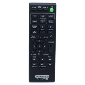 RM-AMU171 Remote Control Replacement for Sony Audio System CMT-BT60 CMT-BT60B CMT-BT80W CMT-BT80WB CMT-SBT100 HCD-SBT100 CMT-SBT100B HCD-SBT100B CMT-SBT300W HCD-SBT300W