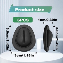 Pleoos 6PCS Car Water Cup Holder Limiter, Silicone Elastic Flexible Non-Slip Drink Stopper, Universal Self-Adhesive Car Cup Holder Inserts Stabilizer Car Accessories Interior for Car Truck SUV