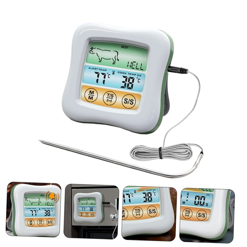 GRIRIW Touch Screen Food Thermometer Digital Thermometer for Cooking Accurate