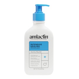 AmLactin Rapid Relief Restoring Lotion + Ceramides | 24-Hr Dry Skin Relief | Powerful Alpha-Hydroxy Therapy Gently Exfoliates | Lactic Acid (AHA) Restores Rough Flaky Dry Skin | Paraben-Free 7.9 oz.