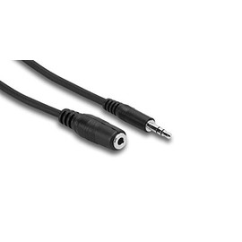 Hosa MHE-105 3.5 mm TRS to 3.5 mm TRS Headphone Extension Cable, 5 Feet
