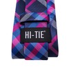 Hi-Tie Classic Mens Silk Ties Set 4 PCS Necktie Pocket