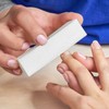 Qancekoo 10pcs White Nail Buffer Blocks 4-Sided Professional Nail Files