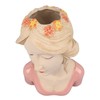 Modern Ceramic Face Vases Decorative Modern Style Shy Girl Flower