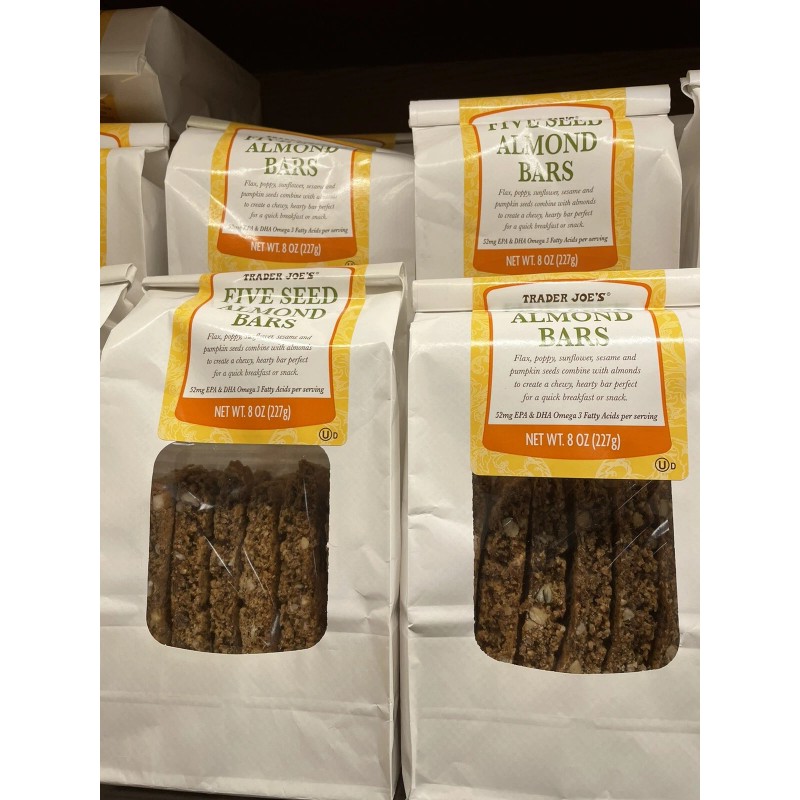 Trader Joe's 2 Packs Trader Joe's Five Seed Almond Bars