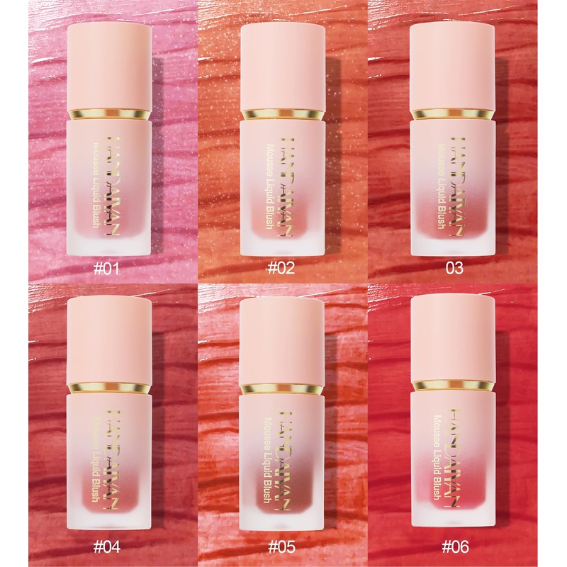 Matte Cream Blush Soft Lightweight Liquid Blush for Cheeks Natural
