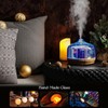 Porseme 500ml Essential Oil Diffuser 3D Glass Aromatherapy Ultrasonic Humidifier