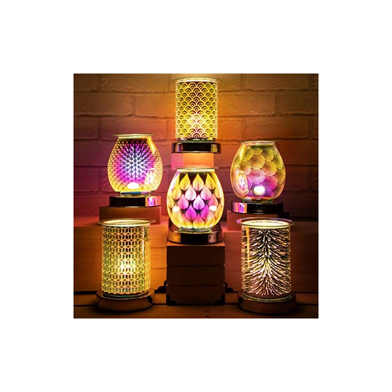 Aroma Accessories Oval 3D Touch Electric Burner Squares