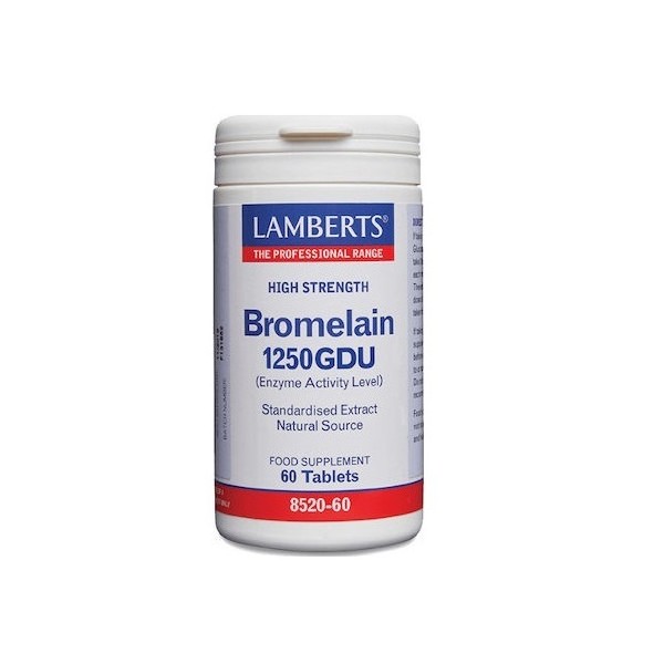 Lamberts Bromelain 500mg 1250gdu, 60caps (8520-60)