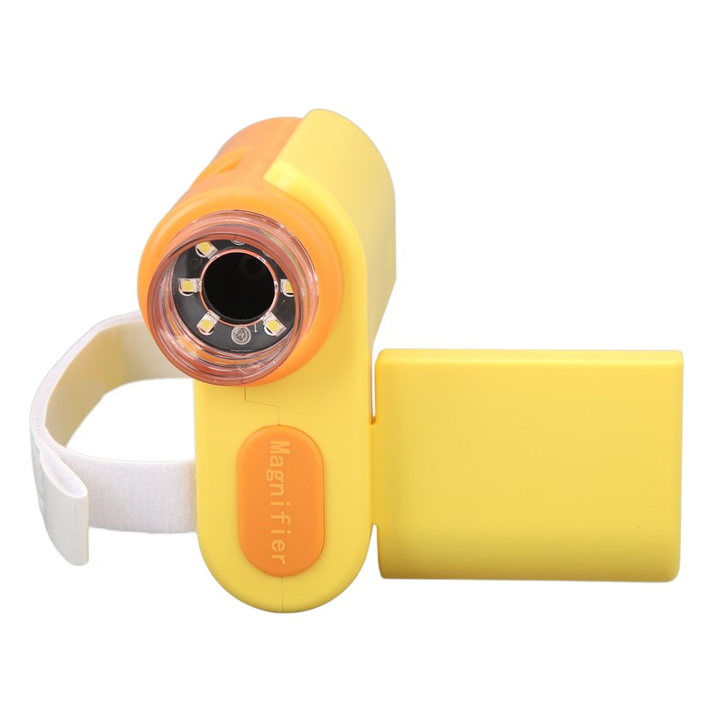 Kids Microscope Camera 2in Screen 1000X Magnification Adjustable LED 1080P