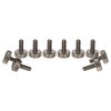 PrecisionGeek M5 x 10mm Flat Knurled Stainless Steel Thumb Screws