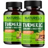 NATURELO Turmeric Curcumin - BioPerine for Better Absorption - Black
