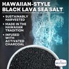 Hawaiian-Style Black Lava Sea Salt with Activated Charcoal, Black Hawaiian