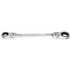 TONE Double Swivel Ratchet Box Wrench HPRMFW-1417 Double-sided width 0.55