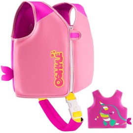 OSHYLE Kids Life Jacket - Boys Girls Neoprene Swimming Jacket Toddler Swimming Floating Neoprene Life Jacket for 1-9 Years (S(1-3), Whales)