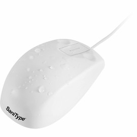 SaniType Washable Professional-grade Hygienic Touchpad-scroll Optical Mouse (USB) (White) | OMST0C03-W