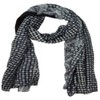 Cozzy Land Paisley Polka Dot Scarf-Black-33 inches wide x 88